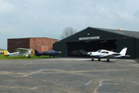  - Lincoln Flying Club hangar at Stugate - by Chris Hall