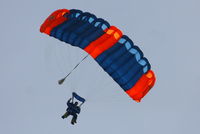  - parachuting at Old Sarum - by Chris Hall