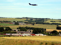  - Short finals to Aberdeen airport EGPD - note the runway lights. - by Clive Pattle