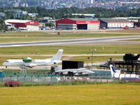  - View of the Fire Training area and beyond at EGPD Aberdeen.  - by Clive Pattle