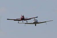  - Europa and Fuji A-200 on finals at Popham - by Chris Hall