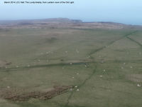  - The Airstrip on Lundy Island. The width is marked with white painted stones. 99% of the time a strong westerly blows and here you are looking East. The other white objects are sheep! Approach very carefully. Lundy is 11 miles off North Devon Coast. - by BobH