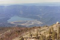  - Looking at Gravelly Valley airport from the north to the south.The top of Hull Mt.(6873 feet) is seen on the right.The elevation of 1Q5 is 1900 feet. The fire watch building burned down in 1992.         - by S B J