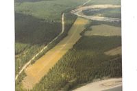  - Spotted Bear in the summer of 1986. Not exactly a serious backcountry strip, but still nice. That is the south fork of the Flathead river and with the view to the north. - by S B J