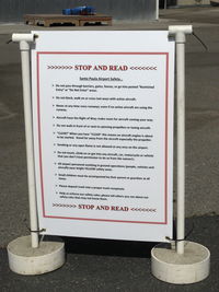  - Santa Paula Airport Safety Warnings - by Doug Robertson