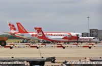  - Apron includin D-ABQC, G-EZFL and Air Asia - by John Coates