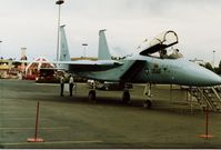 - F-15 on display at the Billings Rimrock Mall parking lot, early 1980's.  Darn good pilot to land there, lol.. - by Daniel Ihde