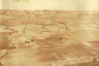  - Petaluma airport.Have seen a 1965 picture that shows 8 houses built (5 in this picture) nearest airport,so this picture must be around 1963-64. View is to the east. - by S B J