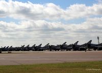  - Ready for duty at RAF Coningsby EGXC. A line-up of 29 R Sqn aircraft. - by Clive Pattle