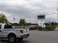  - Langley airport  Traffic tower - by Jack Poelstra