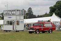  - The temporary control tower at The De Havilland Moth Club's 28th International Moth Rally at Woburn Abbey Park. August 2013. - by Malcolm Clarke