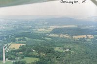  @ William H. Morse State Airport - Picture taken on the 45 entry to the Bennington,Vt airport in 1989.The Bennington Battle Monument makes a great checkpoint.It is seen on the lower left. - by S B J