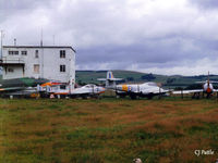  - Scanned from print. Dumfries & Galloway Air Museum exterior, May 1997. - by Clive Pattle
