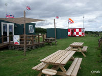  - Luvverly All-Day Breakfast at X3CX - very pleasant viewing of the field. - by Clive Pattle