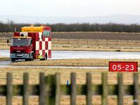  - Close-up of ATC ops van at the threshold of Rwy 05 at RAF Lossiemouth EGQS - by Clive Pattle