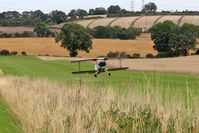  - G-BVJX lifts off from two sixat Fishburn Airfield Aug 24 2014 - by Malcolm Clarke