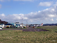  - Apron shot showing G-BWWT in Cityjet colour scheme at Dundee Riverside. Keen-eyed viewers may see Colibri G-EIZO - by Clive Pattle