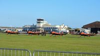  - The Blades Aerobatic Team relaxing in the evening sunshine after an exhilarating display at the superb 25th Anniversary RAFA Shoreham Airshow. - by Eric.Fishwick