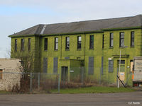  - Due for demolition, the old accomodation block at the former RAF Turnhouse area at the north side of  Edinburgh Airport EGPH - by Clive Pattle