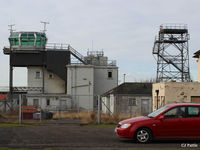  - Due for demolition, the old ATC Tower at the former RAF Turnhouse area at the north side of  Edinburgh Airport EGPH - by Clive Pattle