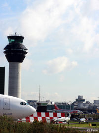  - New Tower at Manchester EGCC with parked GA - by Clive Pattle
