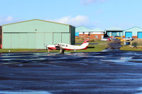  - Apron view of Carlisle airport - by Clive Pattle