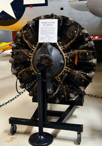  @ Addison Airport - wright Cyclone R-1820-97 engine - by Ronald Barker