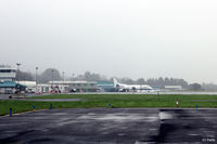  - A fog bound Dundee Riverside with a diverted Flybe SF340B G-LGNK seeking refuge - by Clive Pattle