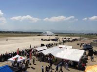  - Traditional welcome of the American Airlines aircraft after landing for the first time at the Hugo Chavez International Airport of Cap-Haitien for the inaugural flight from Miami - by Unknown