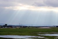  - Heavy rain results in areas of flooding at RAF Lossiemouth EGQS - by Clive Pattle