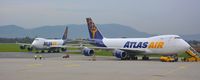  - 2 B744F transporting RedBull aircrafts for the AirRace-Finale in Zeltweg, at LOWG - by Paul H