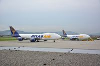  - 2 B744Fs transporting RedBull aircrafts for the AirRace-Finale in Zeltweg, at LOWG - by Paul H