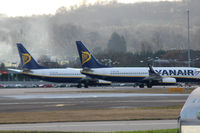  - Ryanair line-up on the apron at Edinburgh - by Clive Pattle