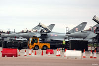  - Close-up  of 29 R Sqn apron line-up at RAF Coningsby. Photo taken at the BBMF car park/layby - by Clive Pattle