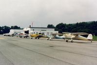  - N89364 withN3368E at Lock Haven airport in Pennsylvania 1989. - by S B J