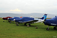  - A line-up of PA-28's of Tayside Aviation at Dundee Riverside, wrapped in their protection for winter. - by Clive Pattle