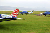  - View of parked PA-28's hibernating at Dundee EGPN. - by Clive Pattle