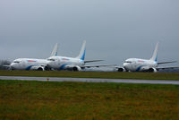  - ex Yamal Airlines B737's in storage at Kemble - by Chris Hall