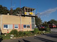  - Showing tower and car park including fire service vehicle. - by Ray Barber