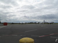  - The convair apron with ZK-APW (DC3) plus convairs CIF; KTH; KTJ and FTA as well as ZK-ECO HS146 in store. - by magnaman