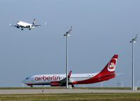 - Inbound traffic for rwy 26R is observed by departing Air Berliner on twy A9...... - by Holger Zengler