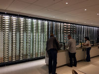  - Wine-rack (or better: -wall) at the new Star Alliance lounge at TBIT - by Micha Lueck