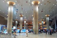  - Arrival hall, gate to Israel. A cell-phone picture. - by ikeharel