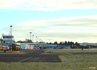  - A late winter shot at Dundee Riverside (EGPN). A Tucano T.1 ZF244 of the RAF 1 FTS sits on the apron having arrived from RAF Linton-on-Ouse, perhaps returning two former students of Tayside Aviation on a visit to their former basic training airfield. - by Clive Pattle