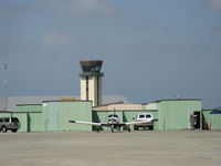  - CMA Air Traffic Control Tower, located central to displaced runway 8/26, on airport shot - by Doug Robertson