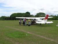 SLBU, Cessna 206 air taxi ready to leave Baures to Trinidad, Beni, Bolivia, ca. 2008, photo by confauna