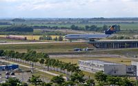  - Western view from visitor´s terrace to inbound traffic on Autobahn rolling bridge.... - by Holger Zengler
