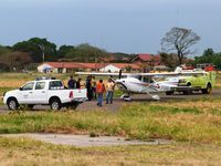  @ El Trompillo Airport - DGAC authorities checking on CP-2836 that suffered a flat tire - by confauna