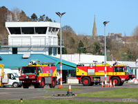  - Bathed in some afternoon spring sunshine, the tower at Dundee Riverside Airport (EGPN), Scotland. - by Clive Pattle