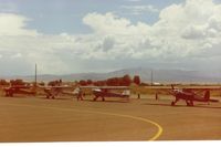  - 5 planes on the way to Kalispell,Montana in 1986.Nice short walk to the small town. The airport is in Oregon and the town is in Nevada. - by S B J